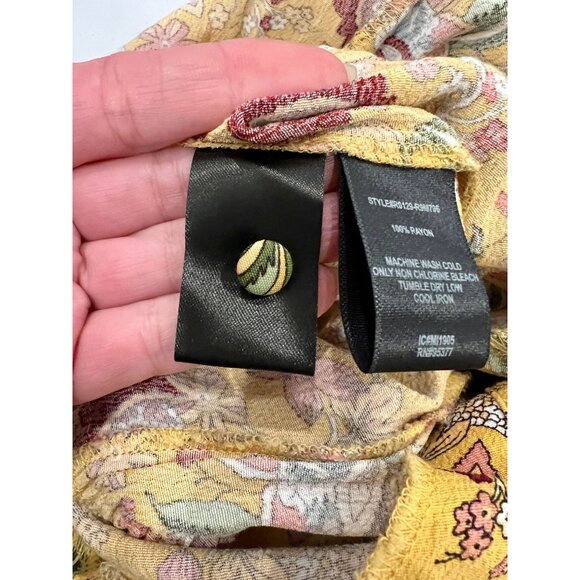 Sanctuary Artist Floral Button Down Flutter Romper-  Size L - Picture 5 of 10